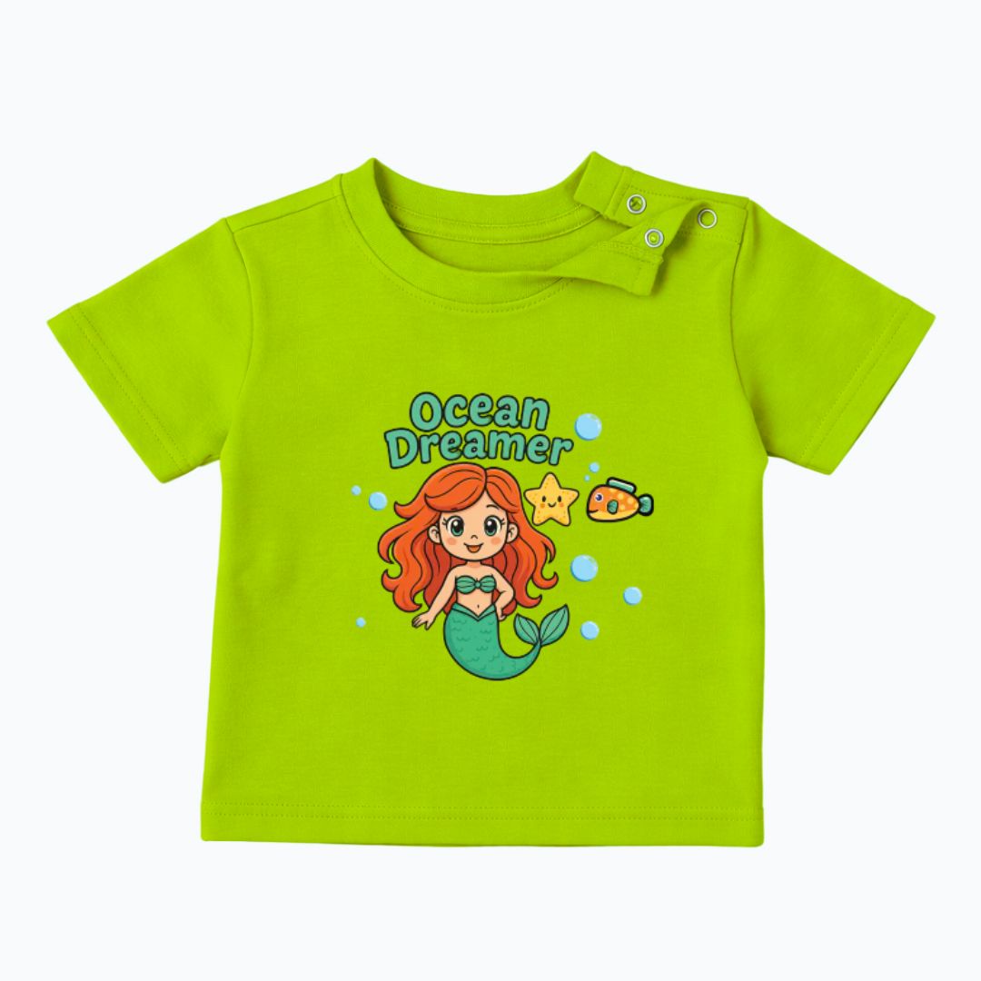 Fashionable Supergirl Tee | Stain-free Sweat-wicking | Green | Fashion Collection | 3-5Y image 2