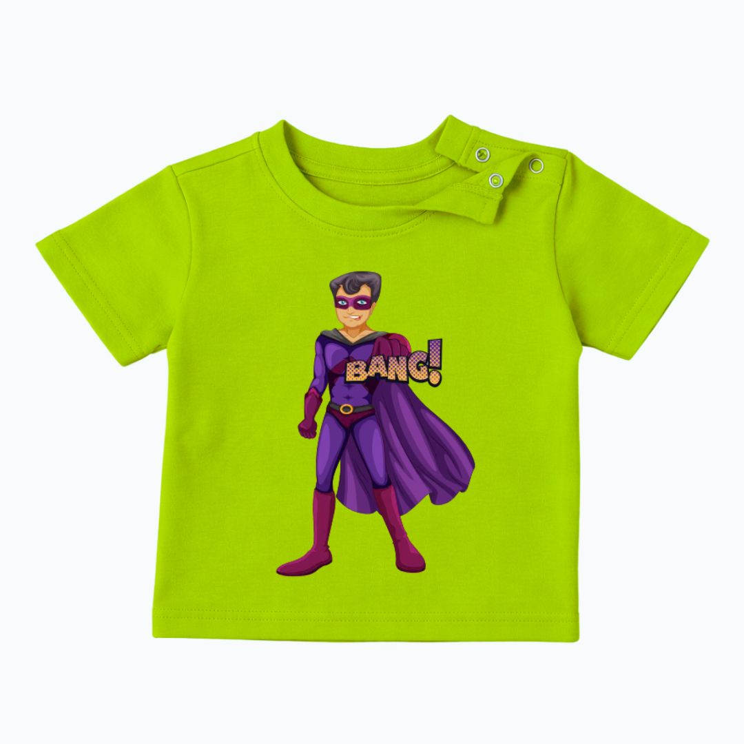 Fashionable Superboy Tee | Mess-proof Spill-proof | Flexible Fit Ultra-soft | 3-5Y image 2