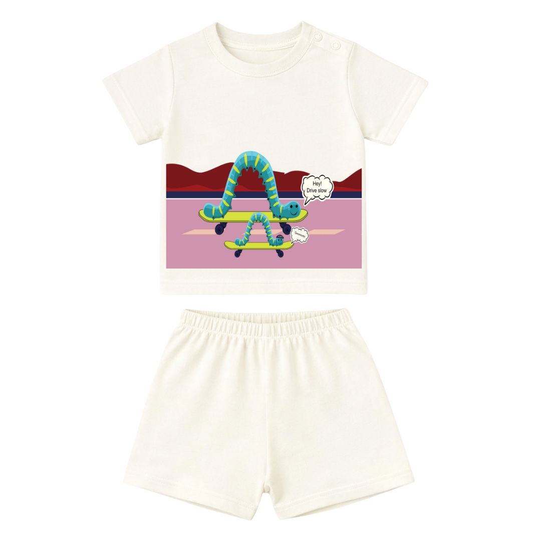 Mess-proof Natural Cotton Unisex Baby & Kids Co-ord Set (0‚5 Years) image 2