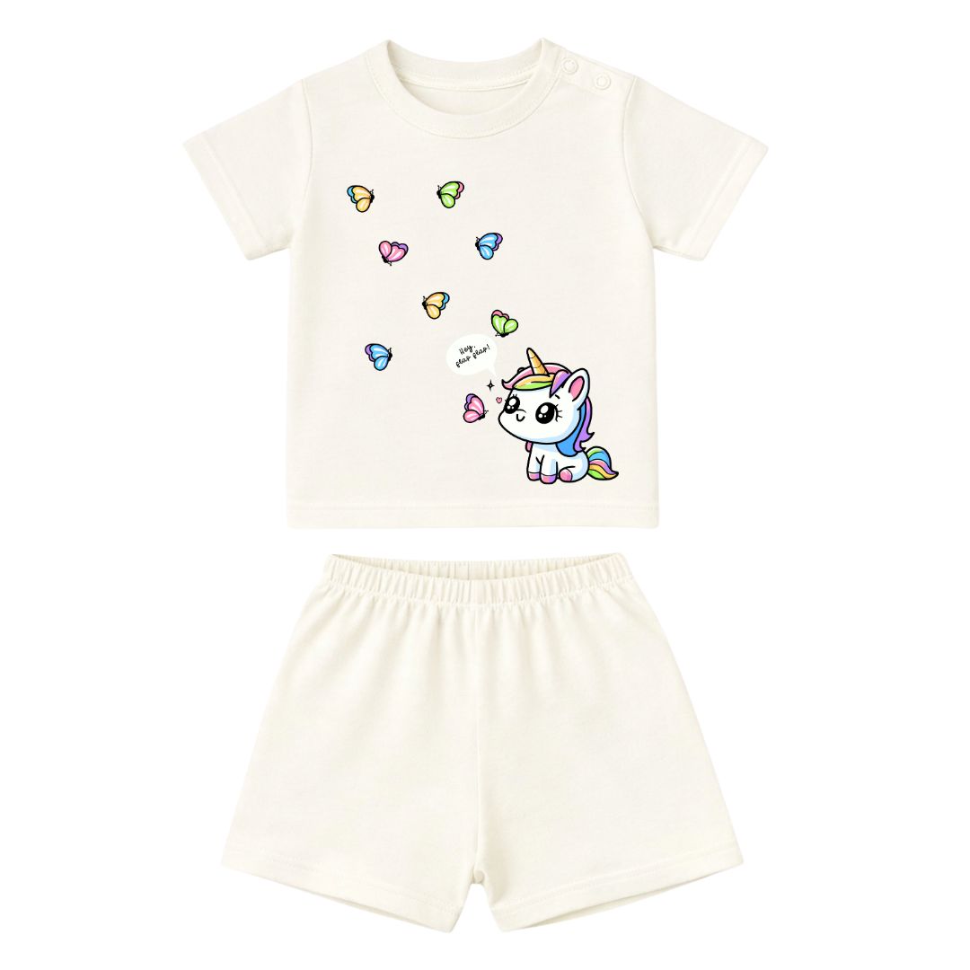 Spill-proof Natural Cotton Unisex Baby & Kids Co-ord Set (0‚5 Years) image 2