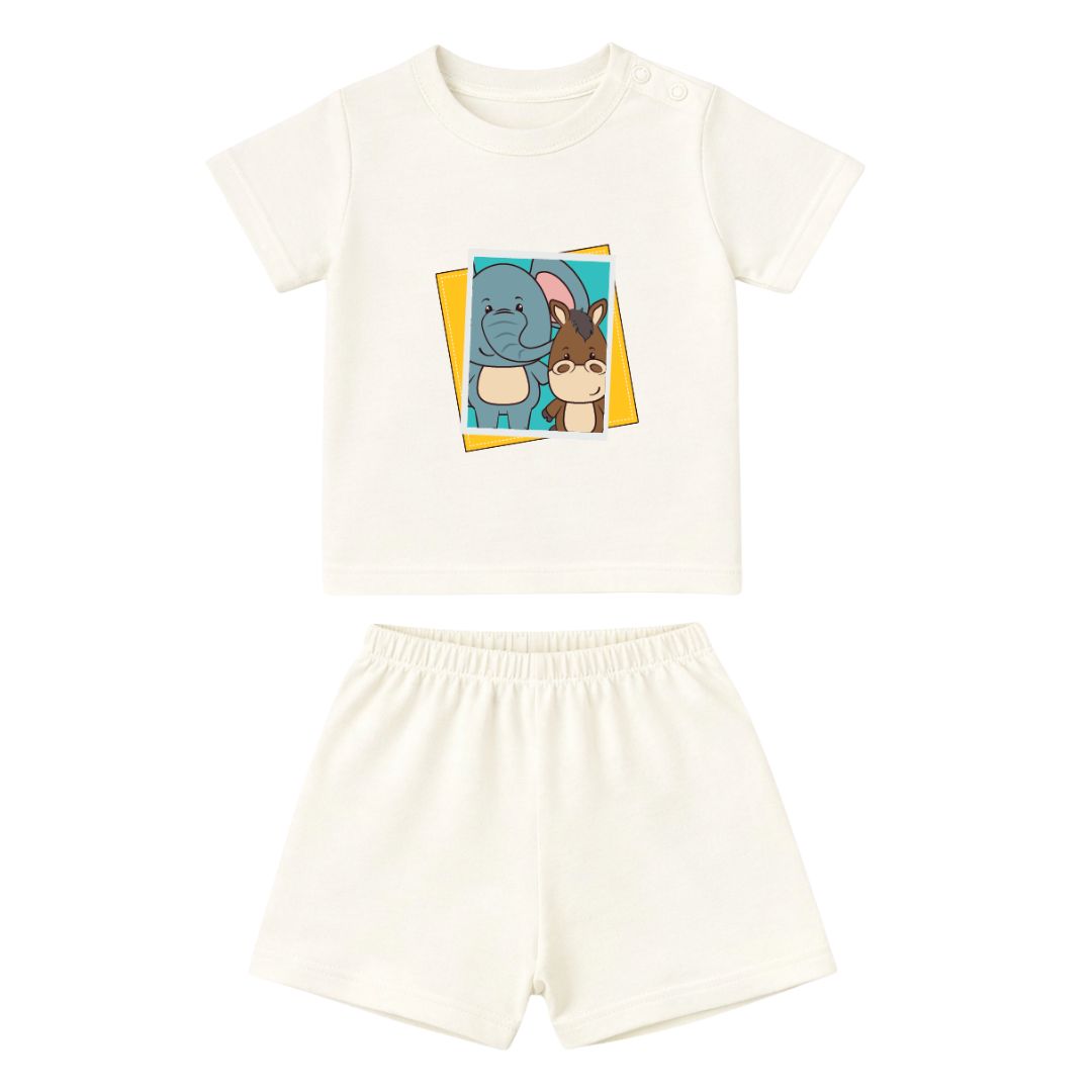 Flexible Fit Natural Cotton Unisex Baby & Kids Co-ord Set (0‚5 Years) image 2