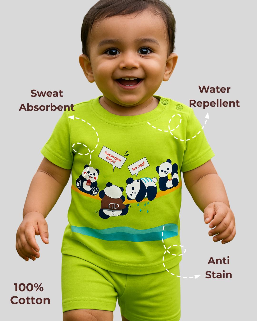 Spill-proof Natural Cotton Baby & Kids Co-ord Set (0‚5 Years)