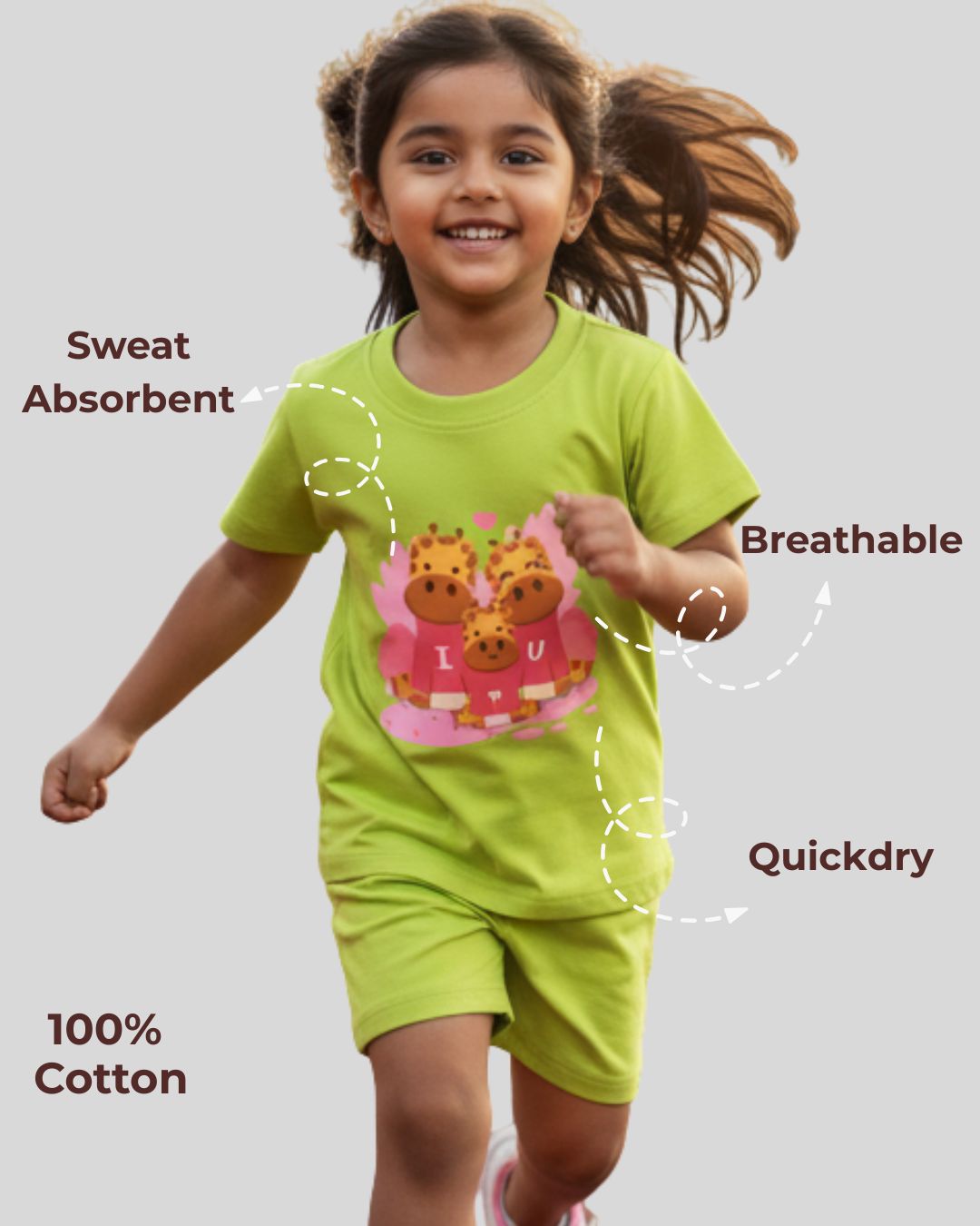 Mess-proof Natural Cotton Baby & Kids Co-ord Set (0‚5 Years)