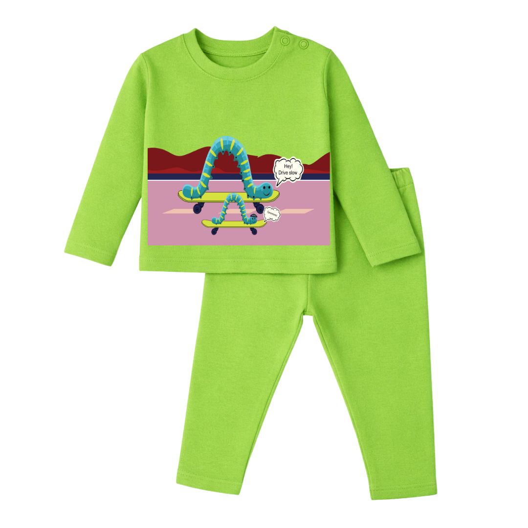 Mess-proof Natural Cotton Unisex Baby & Kids Co-ord Set (0‚5 Years)