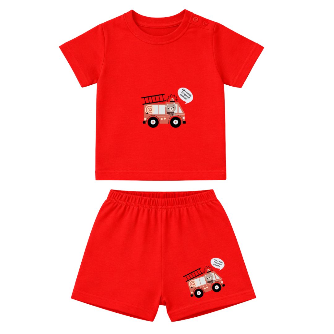 Soft & Comfortable Natural Cotton Unisex Baby & Kids Co-ord Set (0‚5 Years) image 2