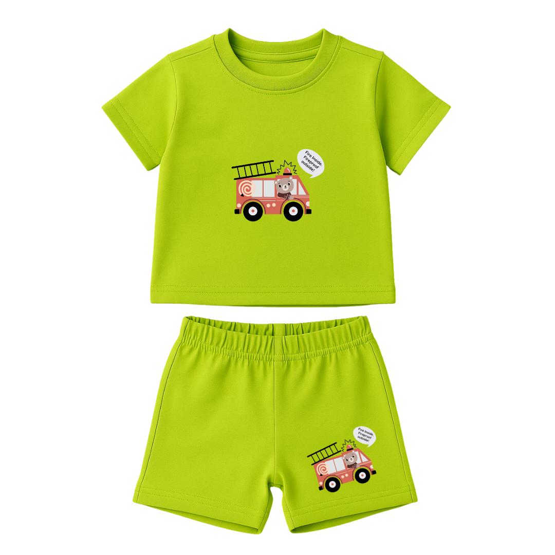 Soft & Comfortable Natural Cotton Unisex Baby & Kids Co-ord Set (0‚5 Years) image 2