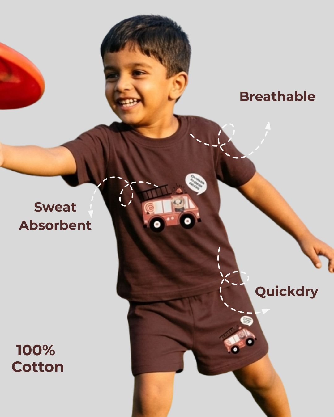 Soft & Comfortable Natural Cotton Unisex Baby & Kids Co-ord Set (0‚5 Years)