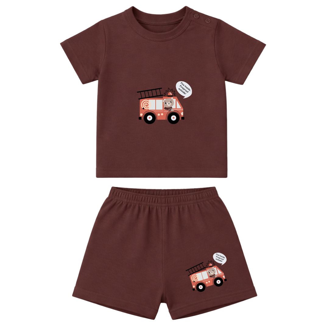 Soft & Comfortable Natural Cotton Unisex Baby & Kids Co-ord Set (0‚5 Years) image 2