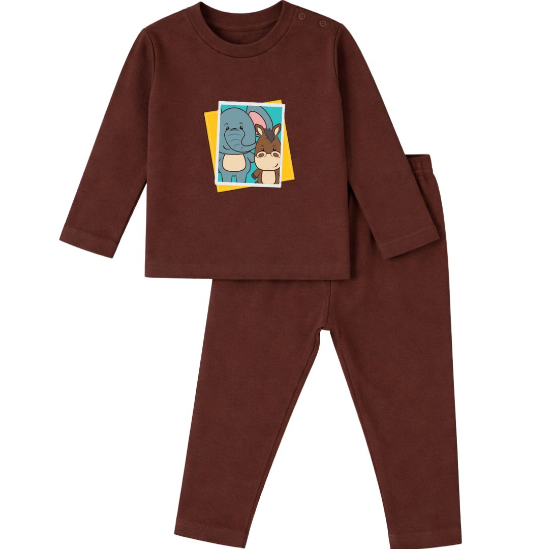 Soft & Comfortable Natural Cotton Unisex Baby & Kids Co-ord Set (0‚5 Years)