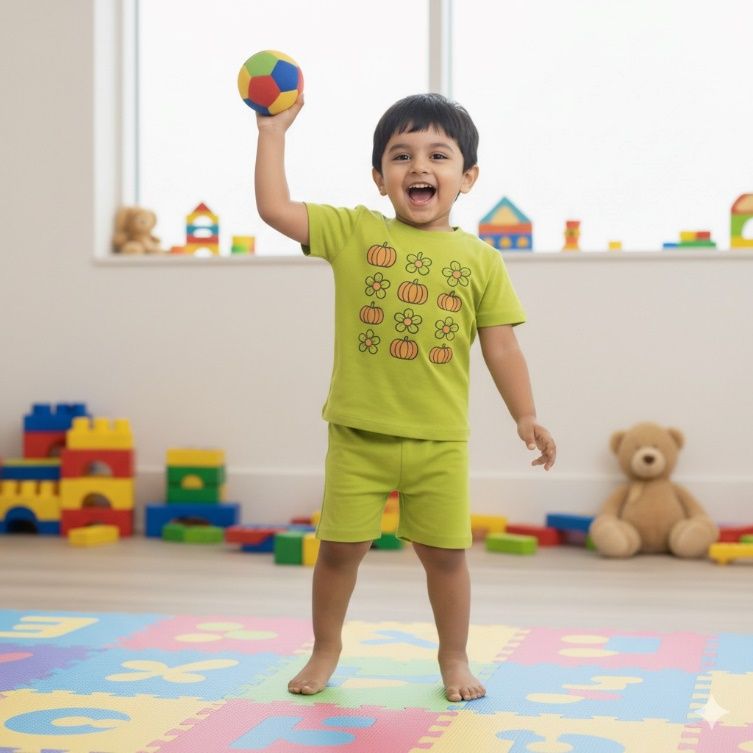 Everyday Comfort Natural Cotton Unisex Baby & Kids Co-ord Set (0‚5 Years) image 3