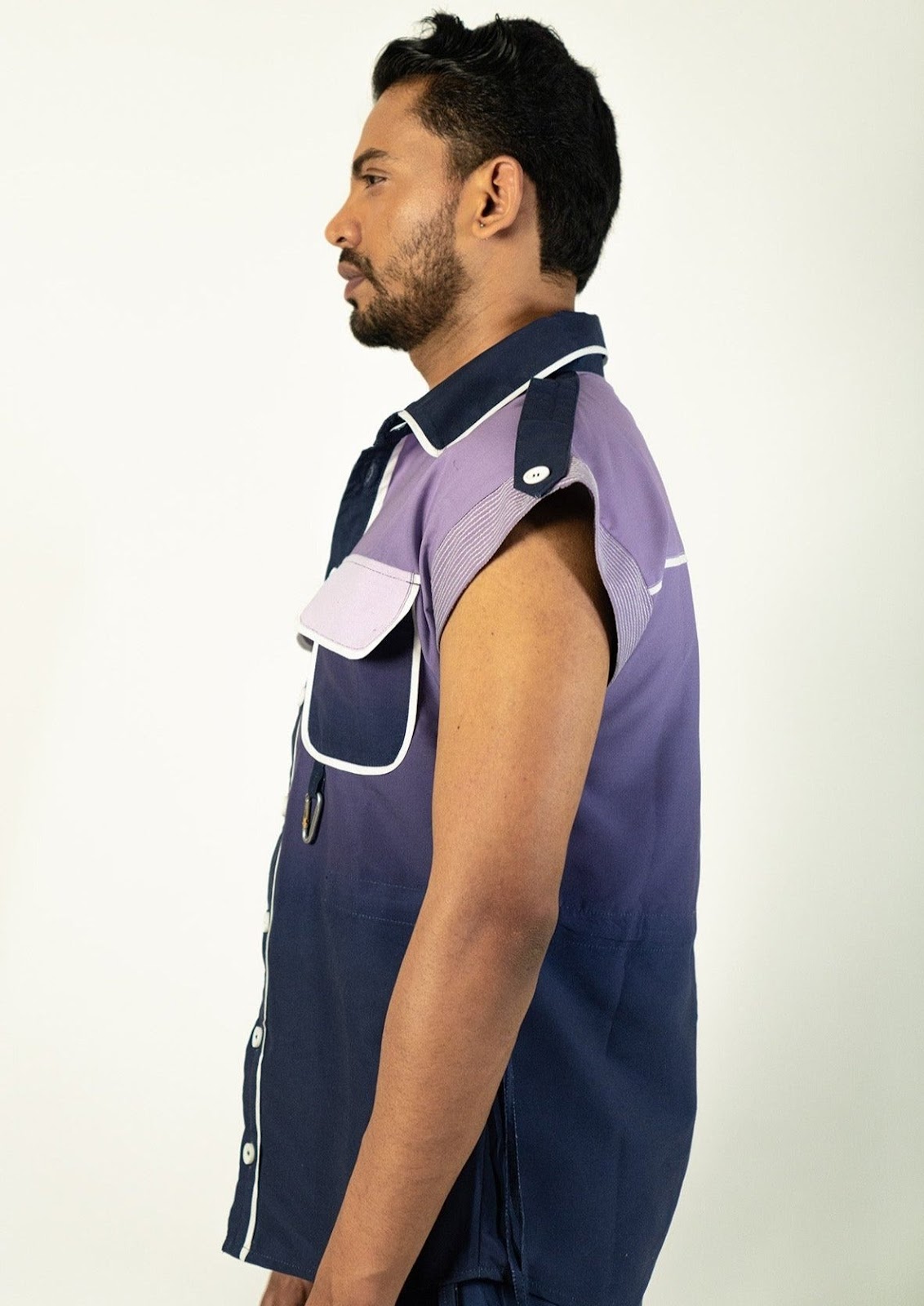Grape Bleed Drawcord Shirt-unisex image 2