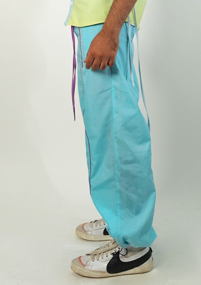 Mint Breeze Parachute Pants image 2