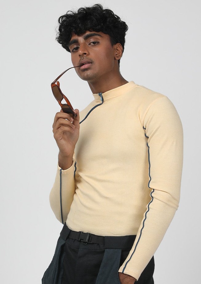Creamy Coal Zip Top image 3