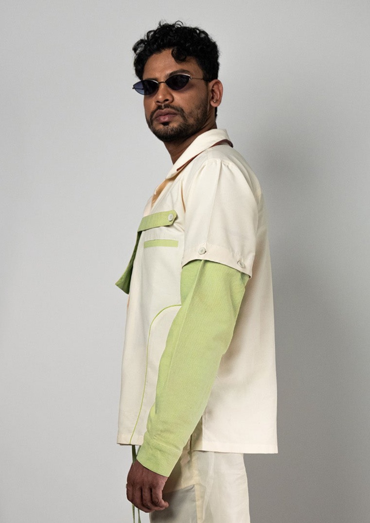 Binary Berry Panel Shirt-unisex image 5
