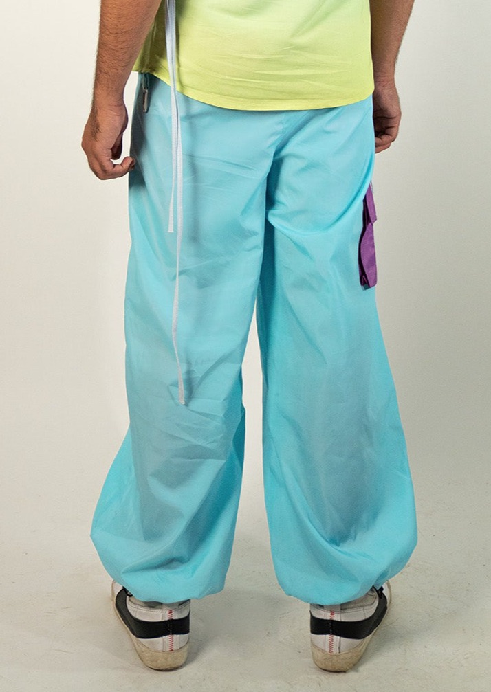 Mint Breeze Parachute Pants image 3