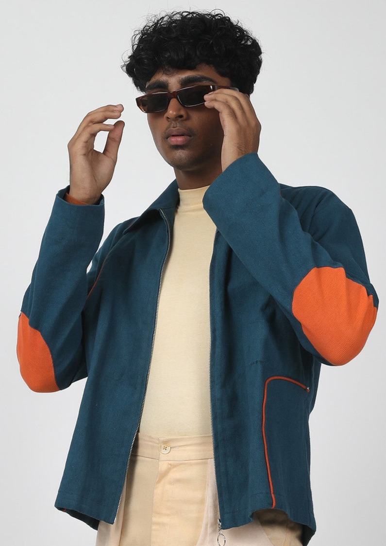 Crystal Teal Panel Shacket-unisex image 3