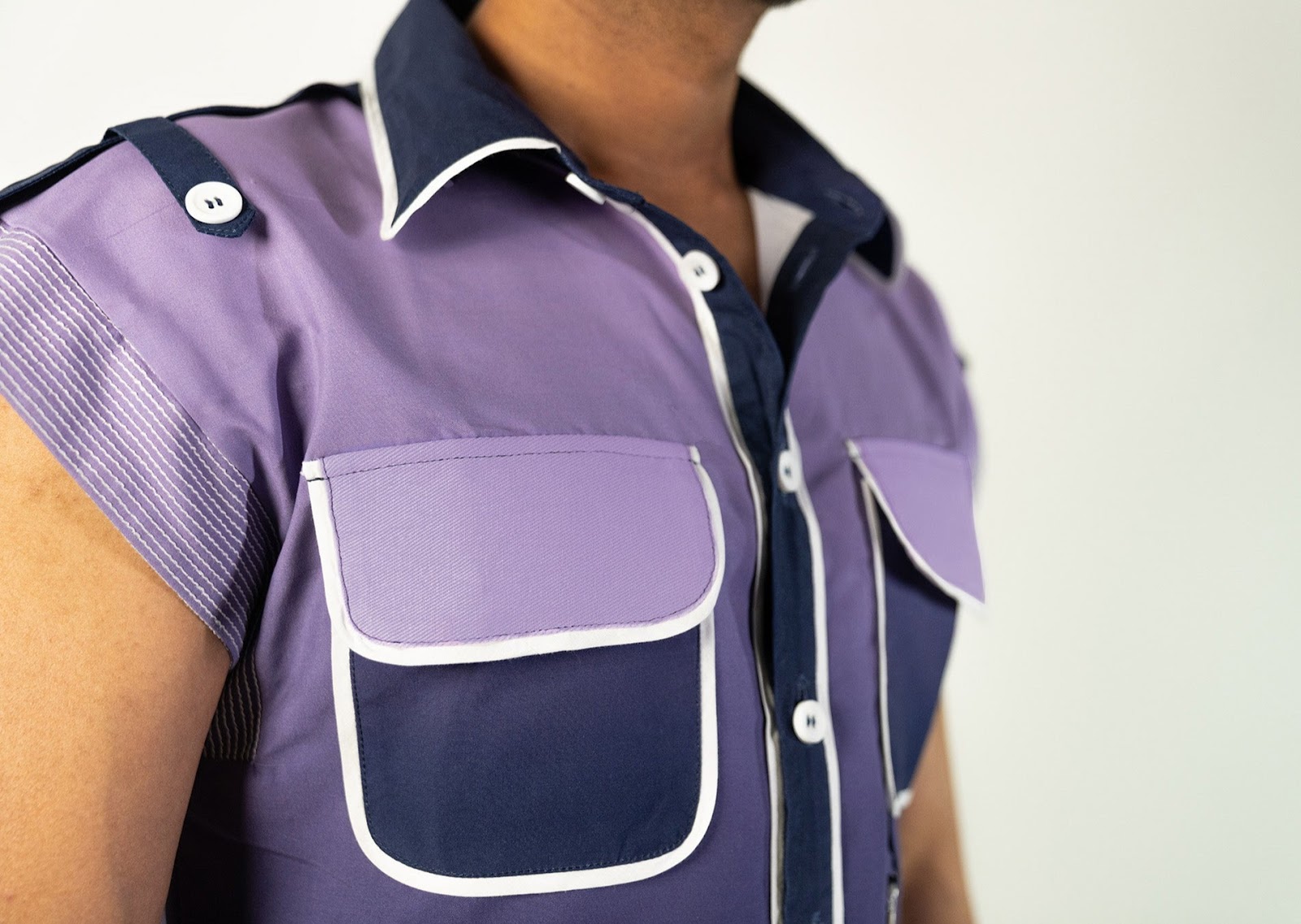 Grape Bleed Drawcord Shirt-unisex image 4