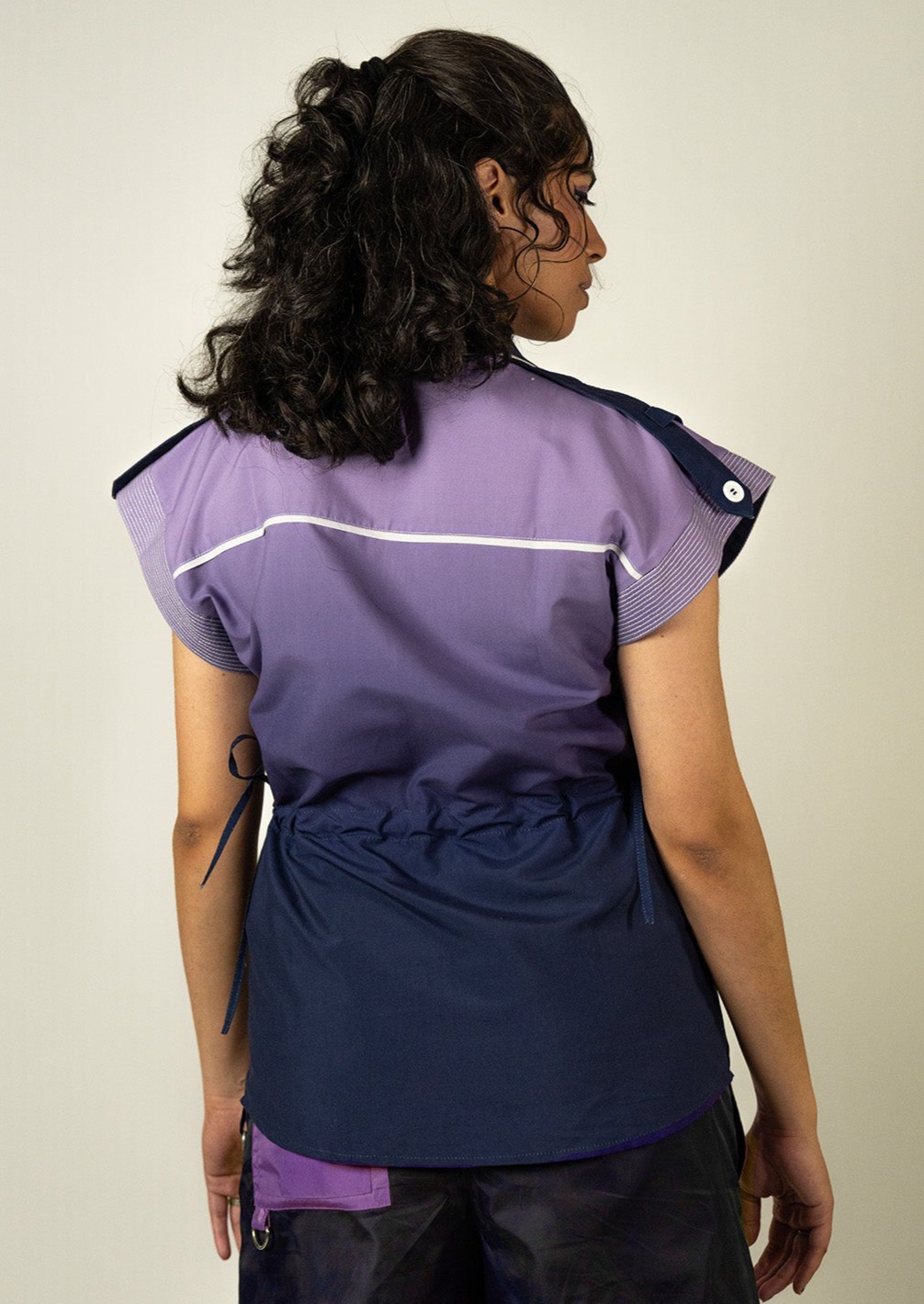 Grape Bleed Drawcord Shirt-unisex image 6