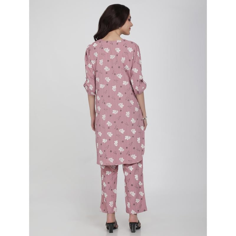 Eayaa Fashion Women's Kurti Co-ord Set With Functional Pockets image 2