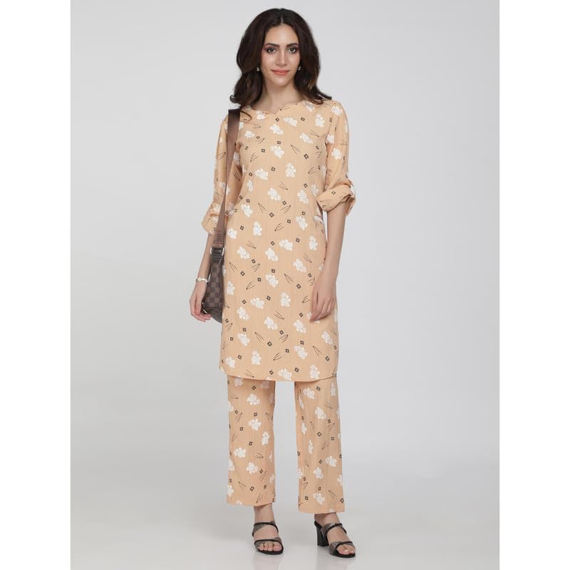 Eayaa Fashion Women's Kurti Co-ord Set With Functional Pockets image 3