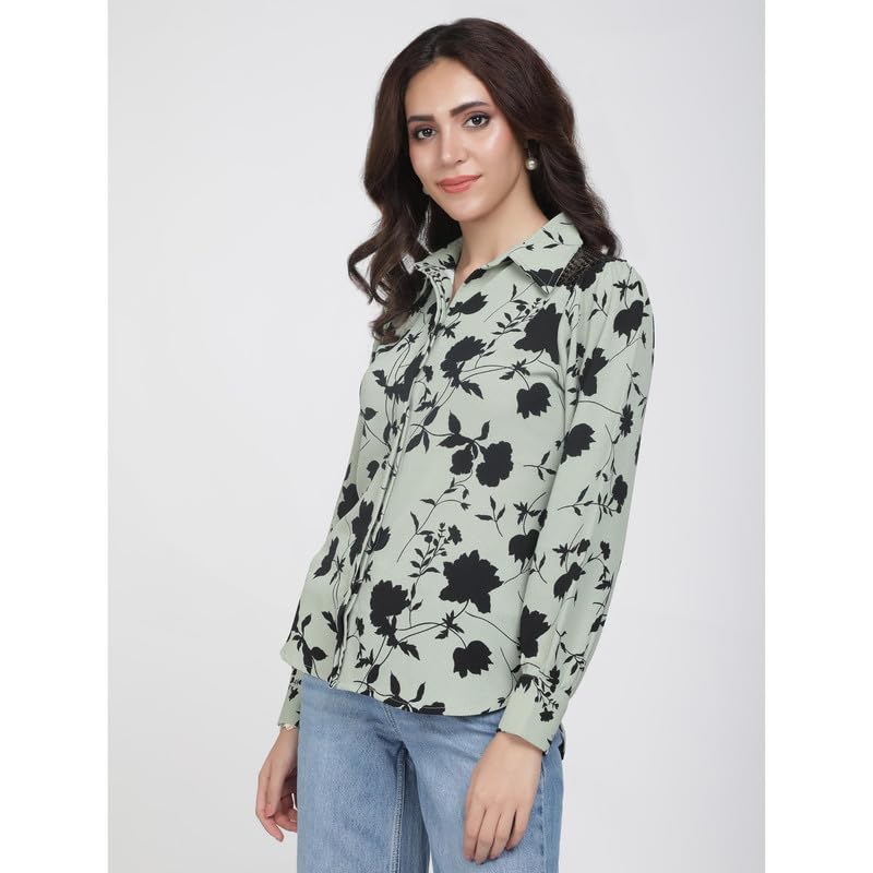 Eayaa Fashion Women's Floral Print Shirt image 2