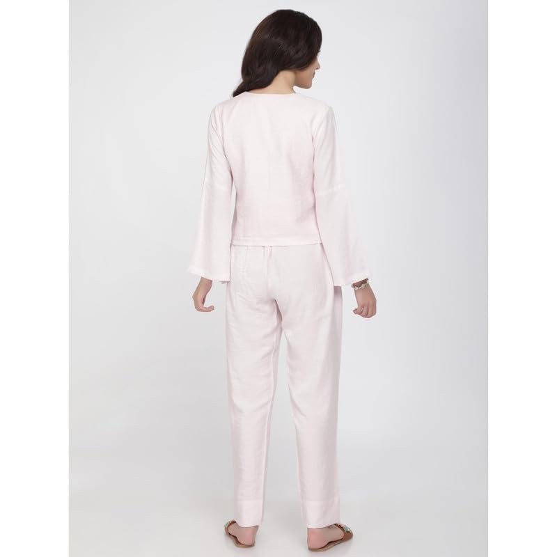 Eayaa Fashion Women's Button-up Shirt Co-ord Set image 6