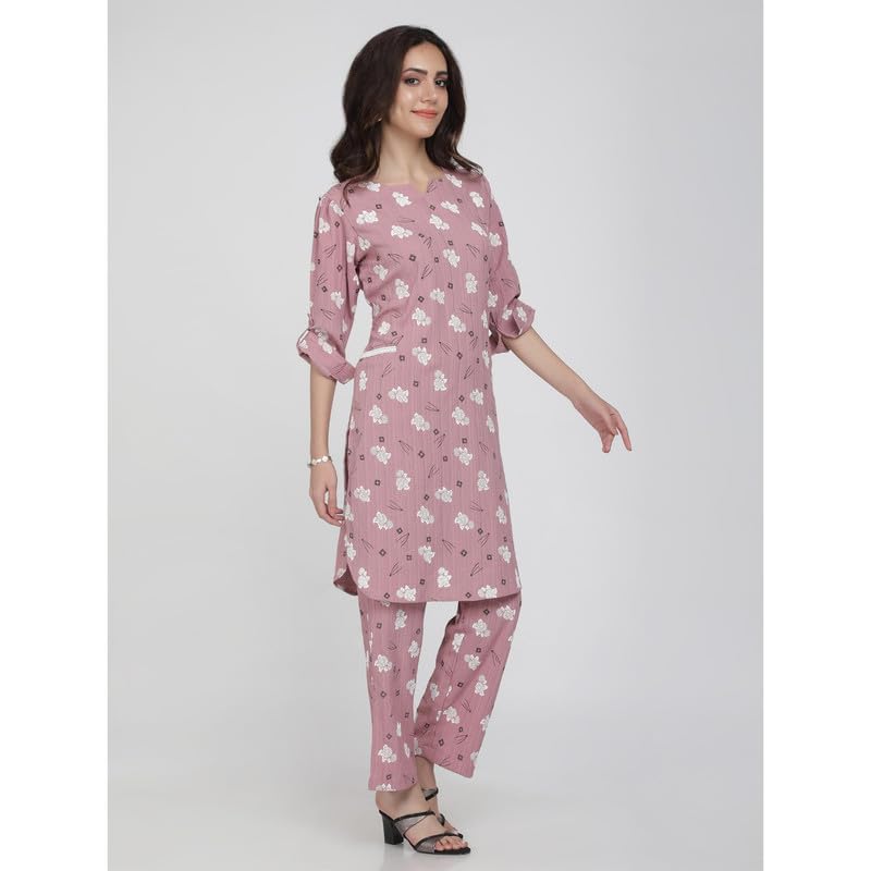 Eayaa Fashion Women's Supersoft Velvet Silk Co-ord Set image 4