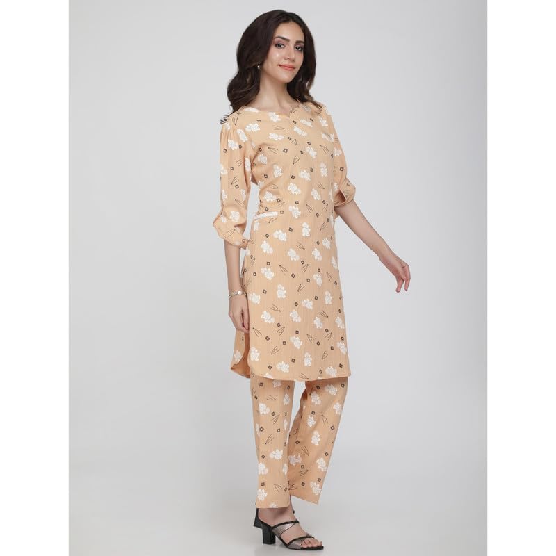 Eayaa Fashion Women's Kurti Co-ord Set With Functional Pockets image 4