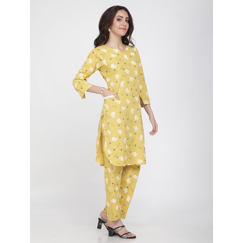 Eayaa Fashion Women's Kurti Co-ord Set With Functional Pockets image 3