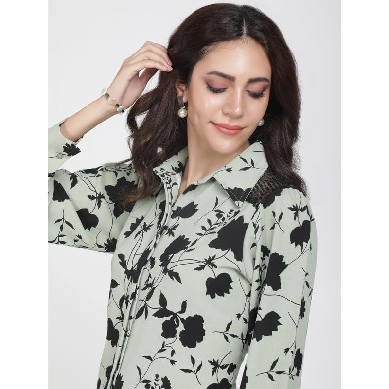 Eayaa Fashion Women's Floral Print Shirt image 5