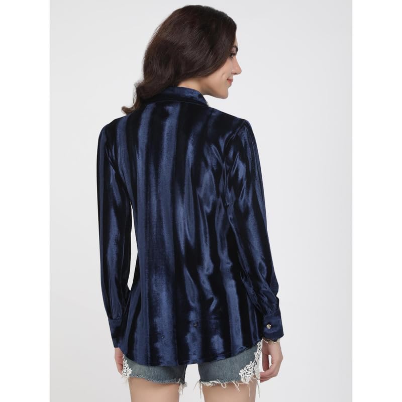 Eayaa Fashion Women's Velvet Shirt image 3