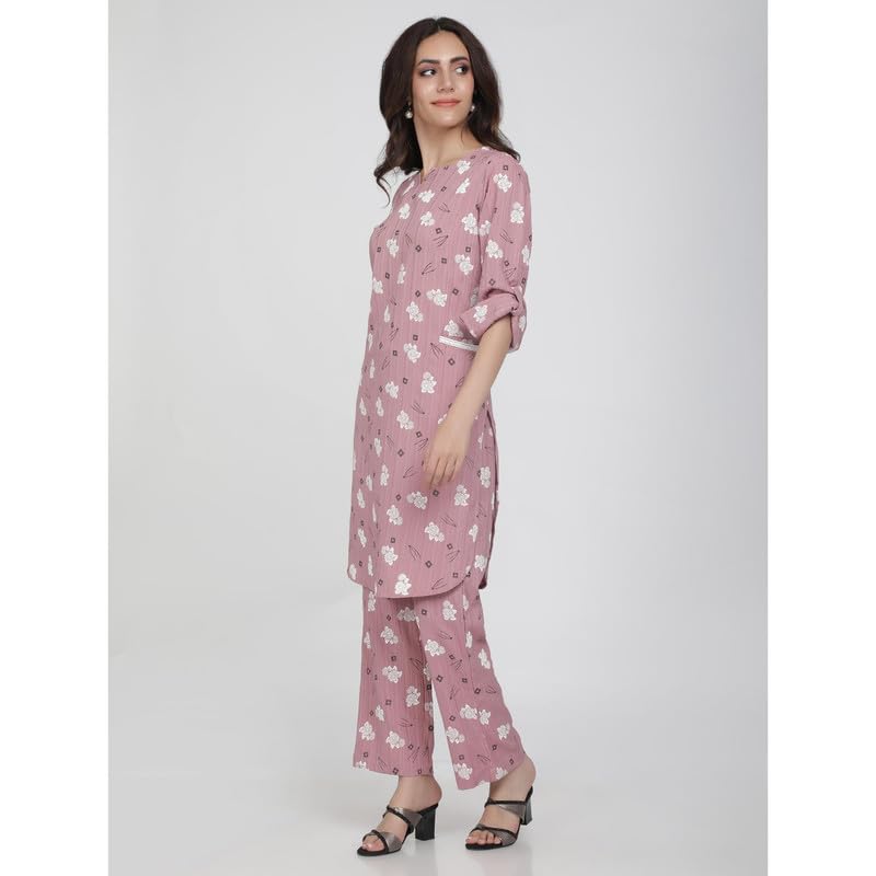 Eayaa Fashion Women's Supersoft Velvet Silk Co-ord Set image 5