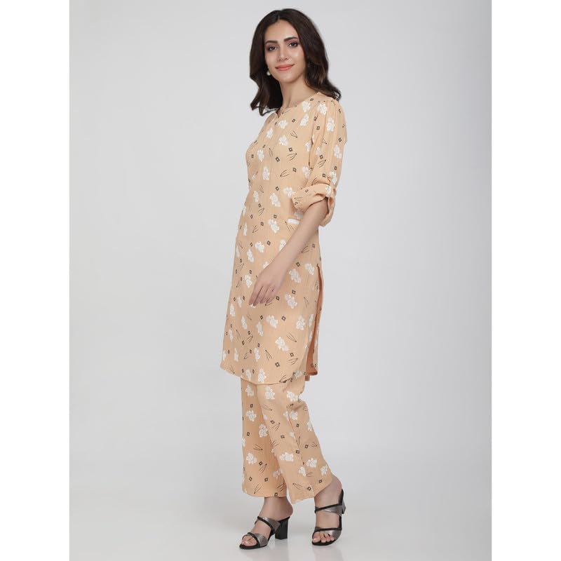 Eayaa Fashion Women's Kurti Co-ord Set With Functional Pockets image 5
