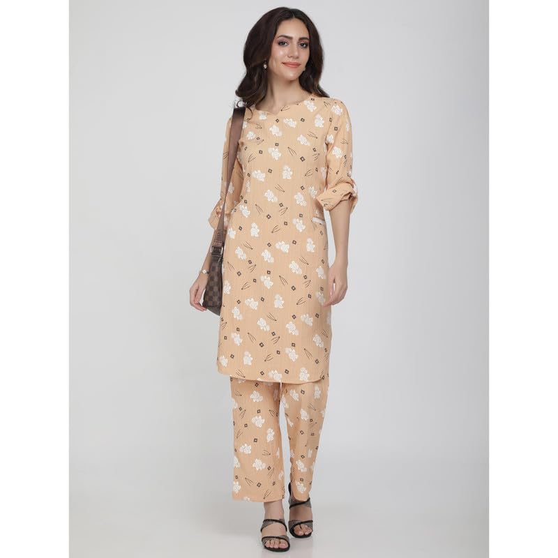 Eayaa Fashion Women's Kurti Co-ord Set With Functional Pockets image 7