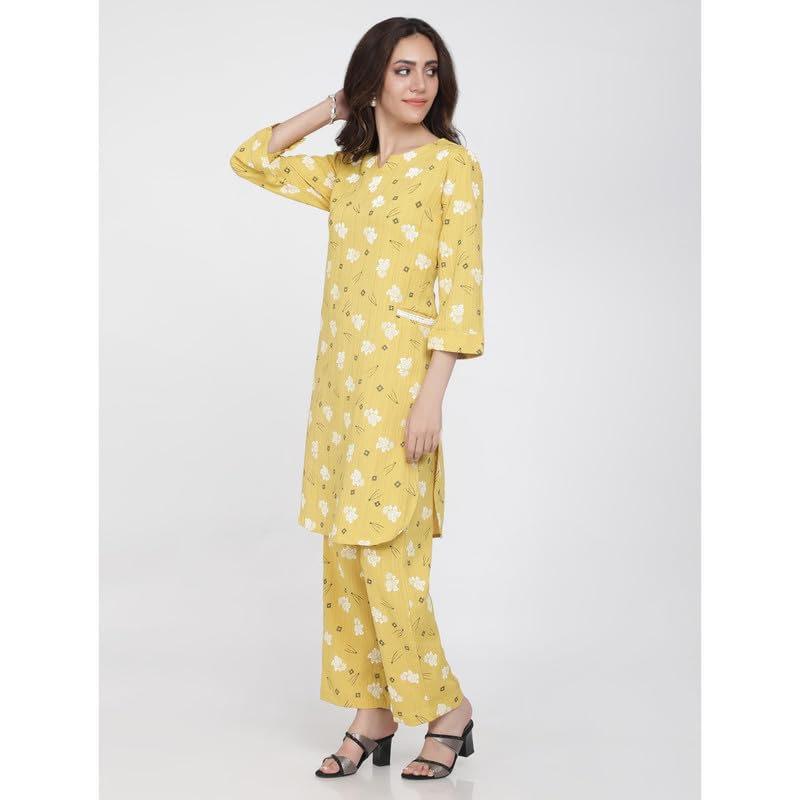 Eayaa Fashion Women's Kurti Co-ord Set With Functional Pockets image 4