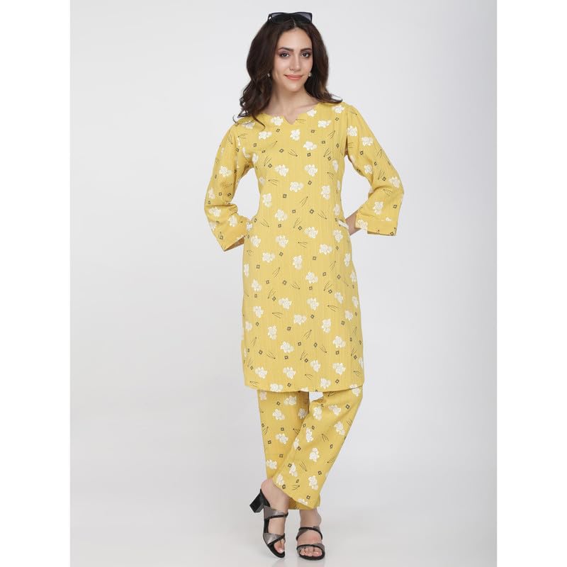 Eayaa Fashion Women's Kurti Co-ord Set With Functional Pockets image 6