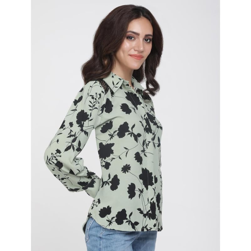 Eayaa Fashion Women's Floral Print Shirt image 4