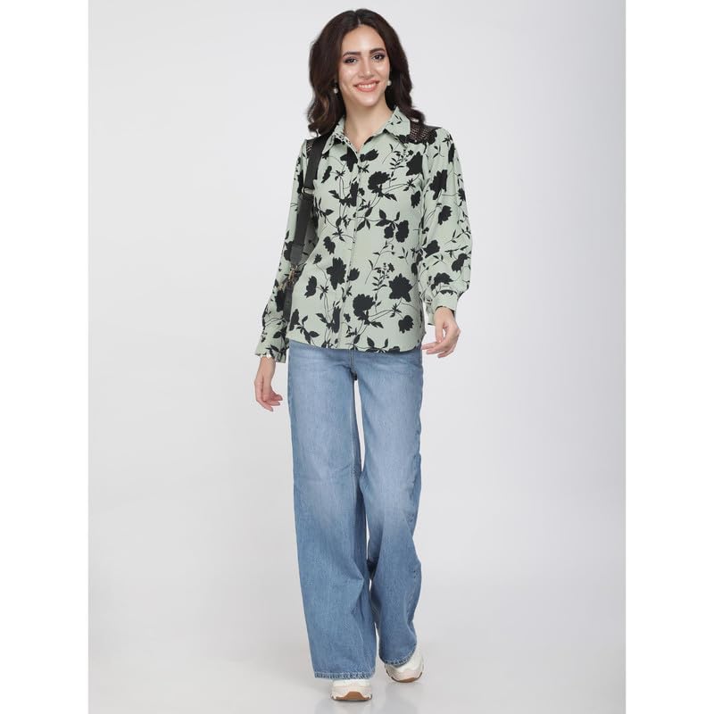 Eayaa Fashion Women's Floral Print Shirt image 6
