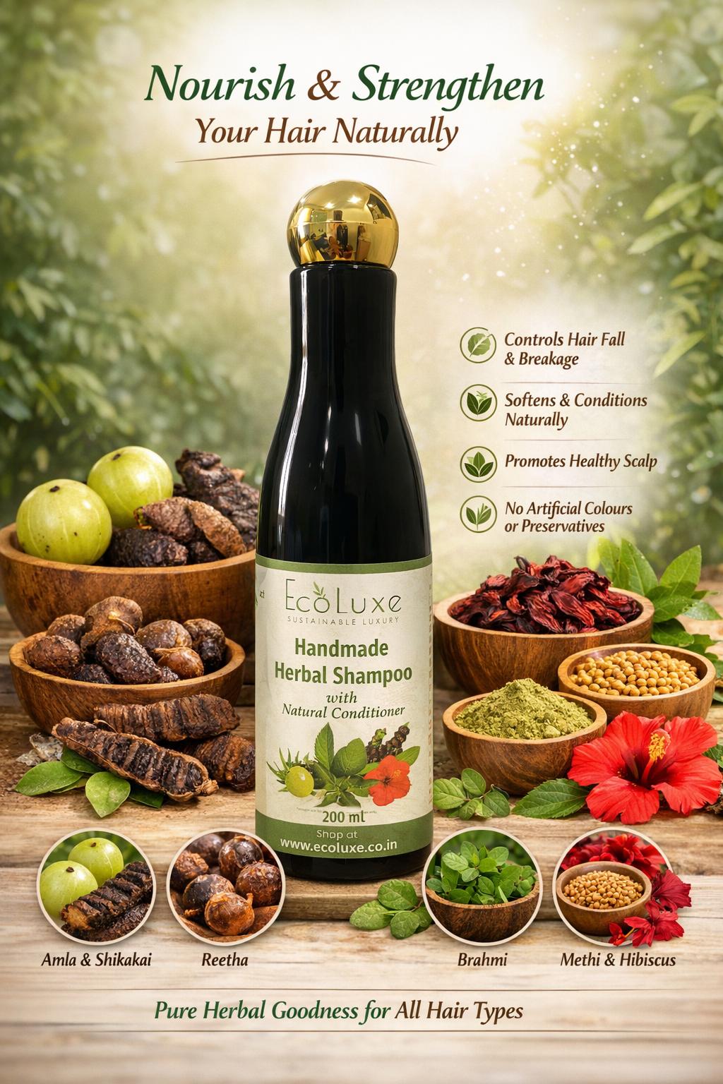 Herbal Shampoo (SLES-BASED) – 200 Ml image 2