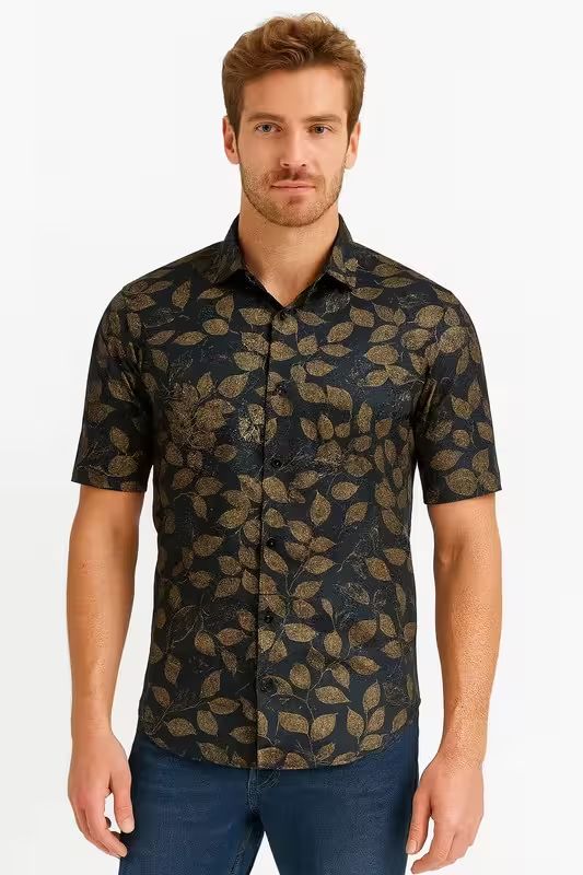 Nocturnal Gold Leaf Shirt