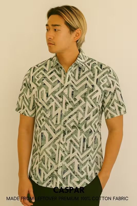 Abstract Maze Printed Shirt image 2