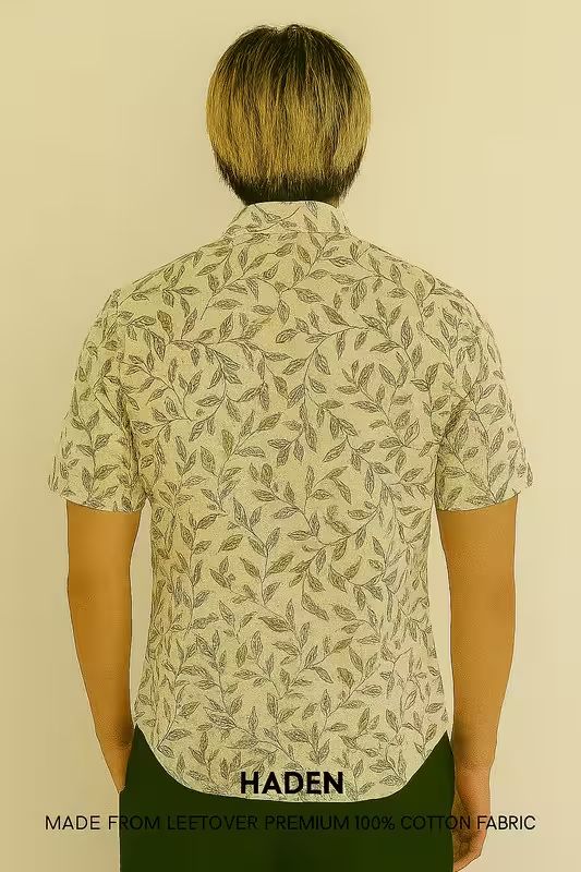 Haden – Earthy Leaf Digital Print Shirt image 2