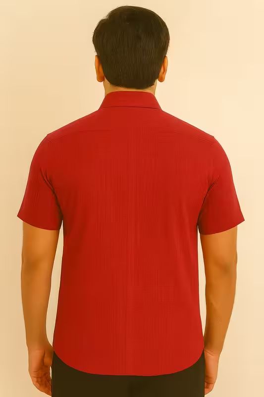Classic Maroon Cotton Shirt image 2