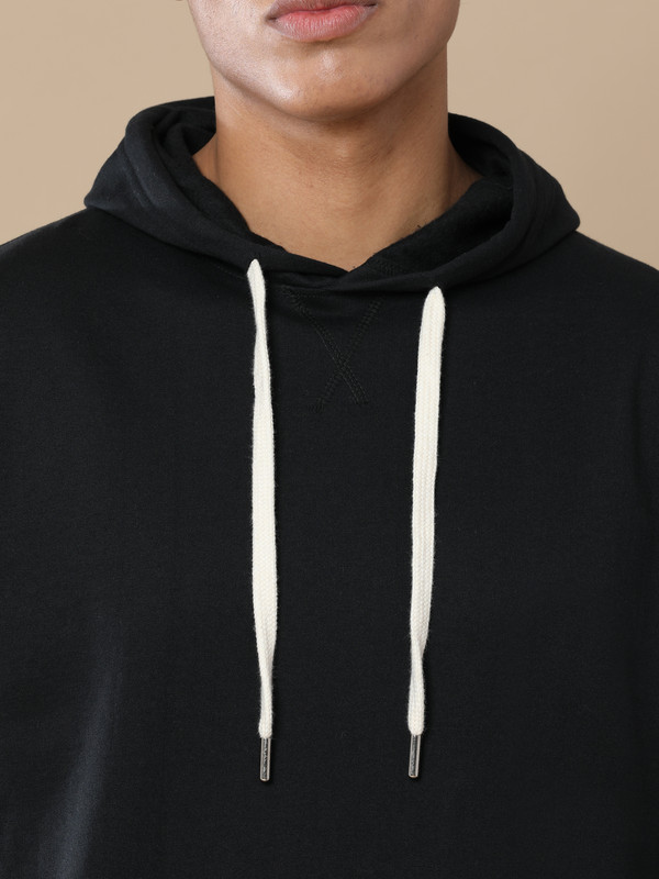 Classic Black Hoodies Unisex image 2