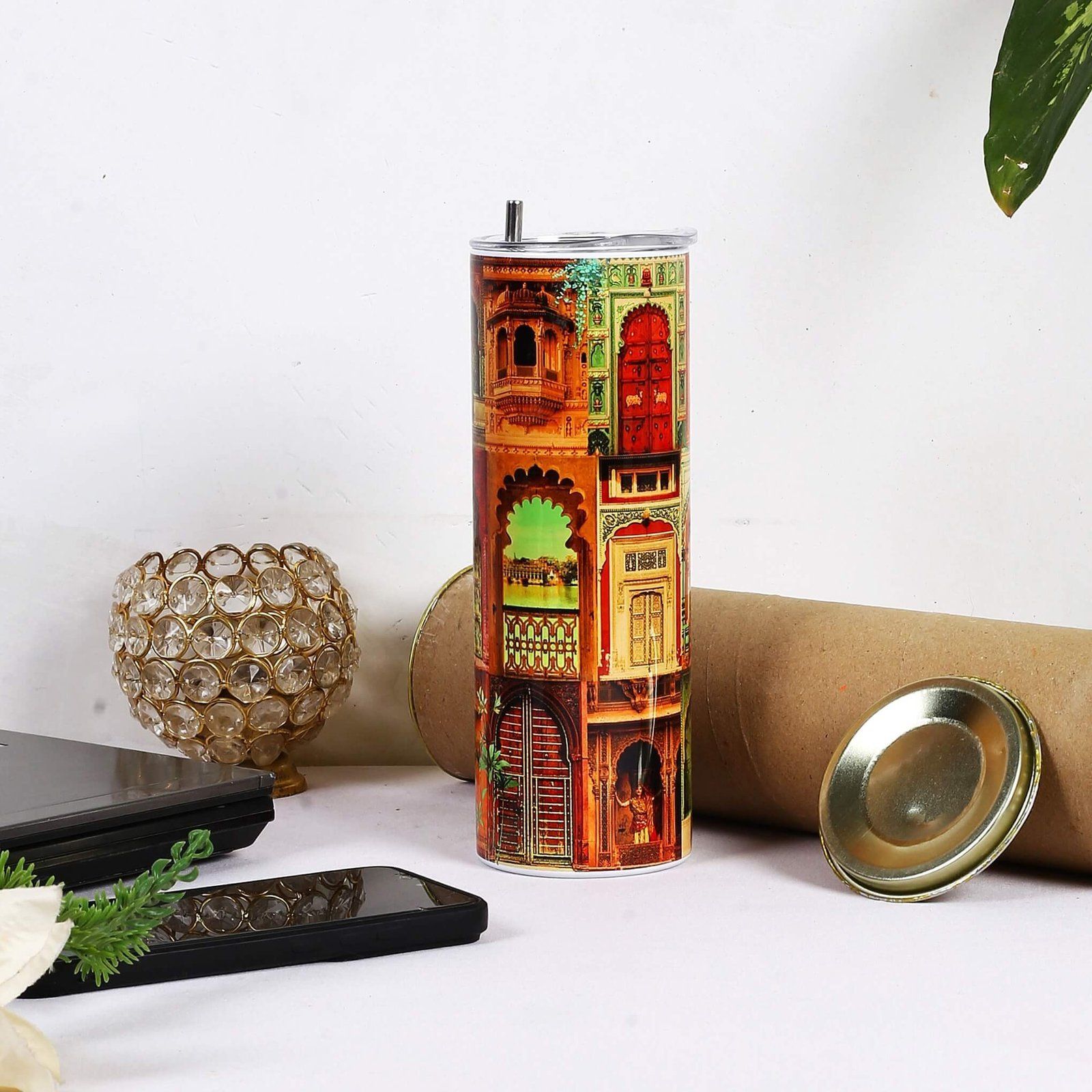 Beautiful Door Of Rajasthan Tumbler Bottle
