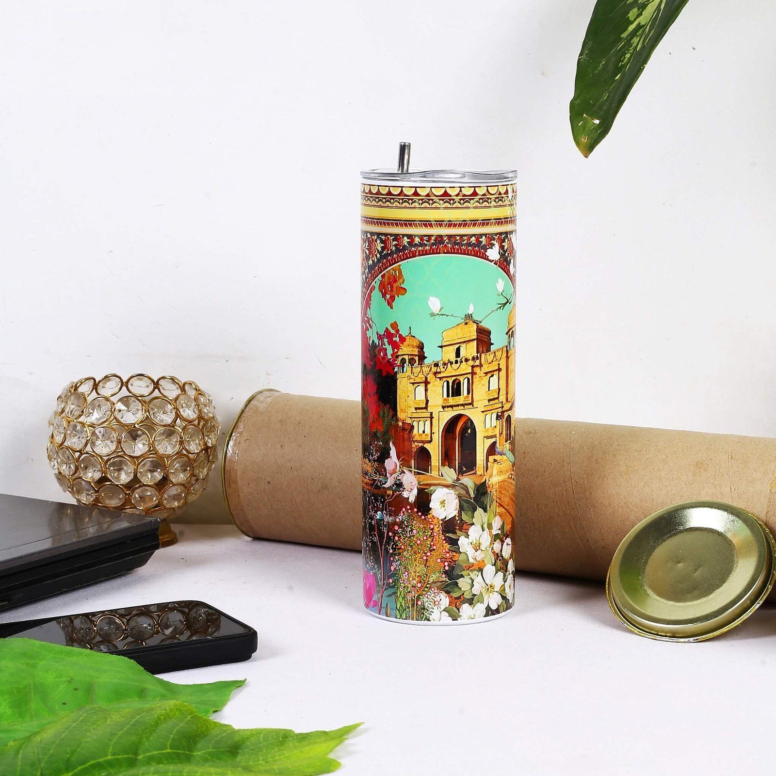Golden City Lake Insulated Tumbler Bottle
