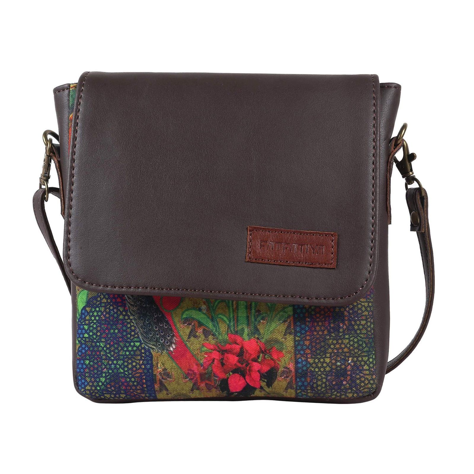 Two Peacock Sling Bag For Girls