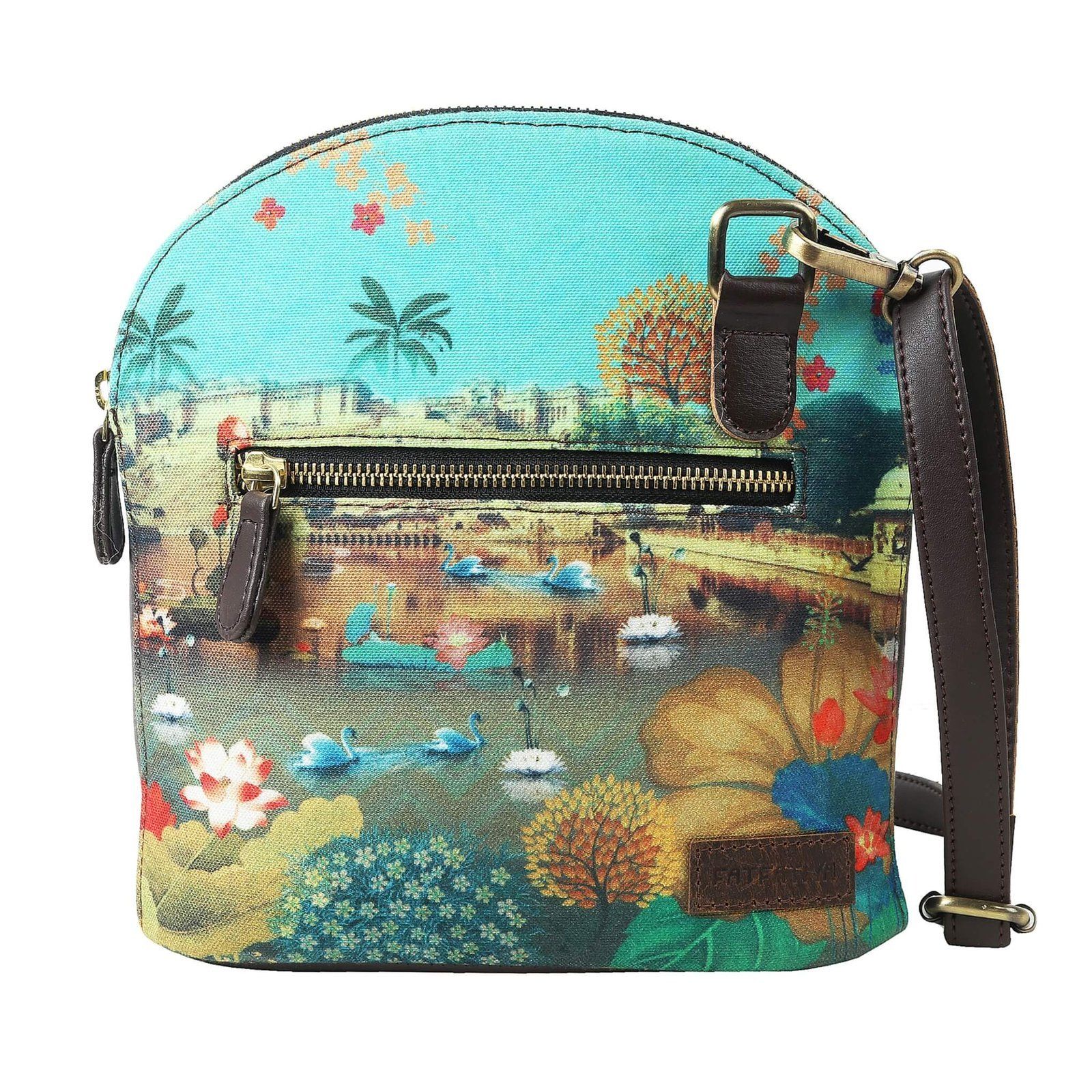 Beautiful Lakeside Handmade Crossbody Bag