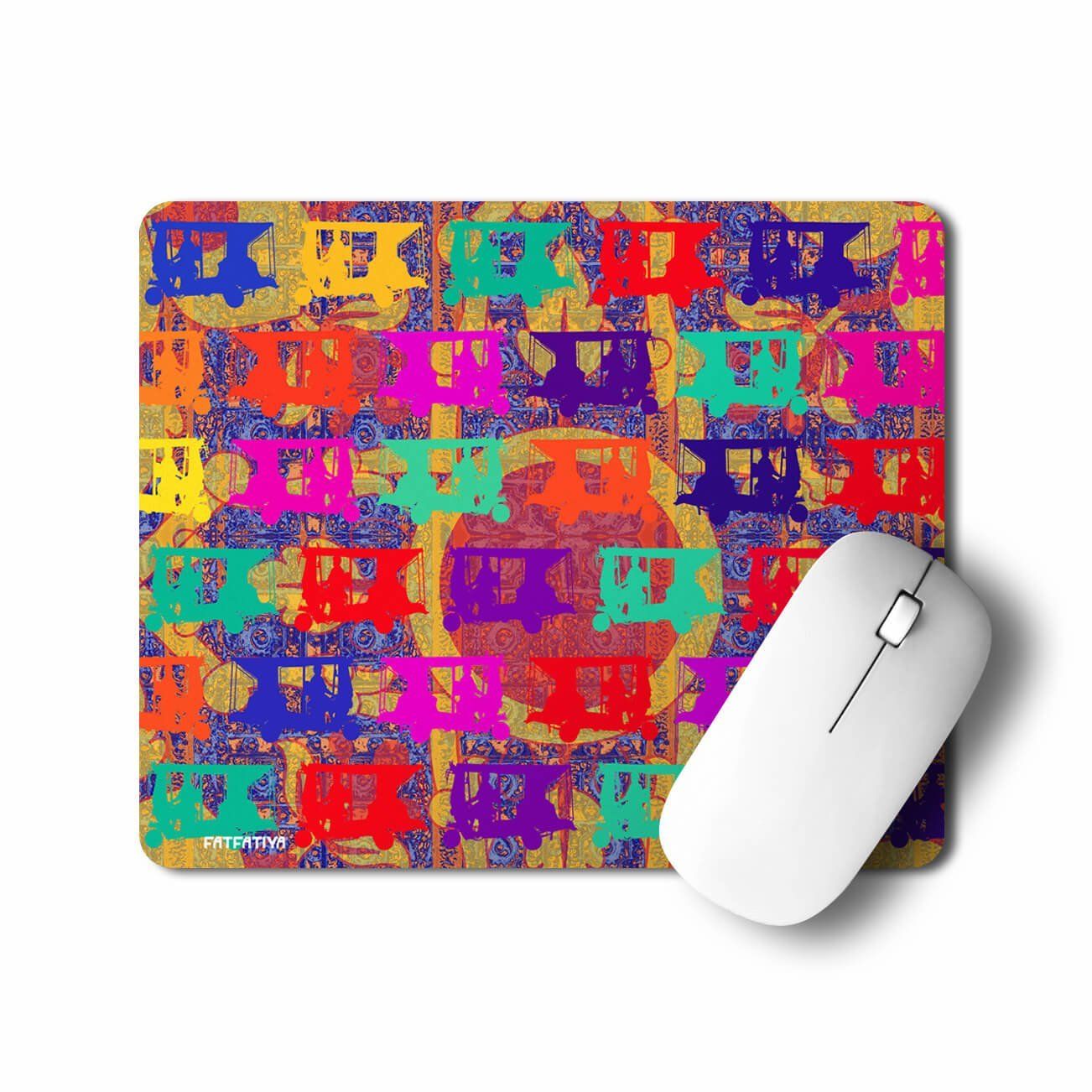 Pop Auto Rickshaws Cute Aesthetic Mouse Pad