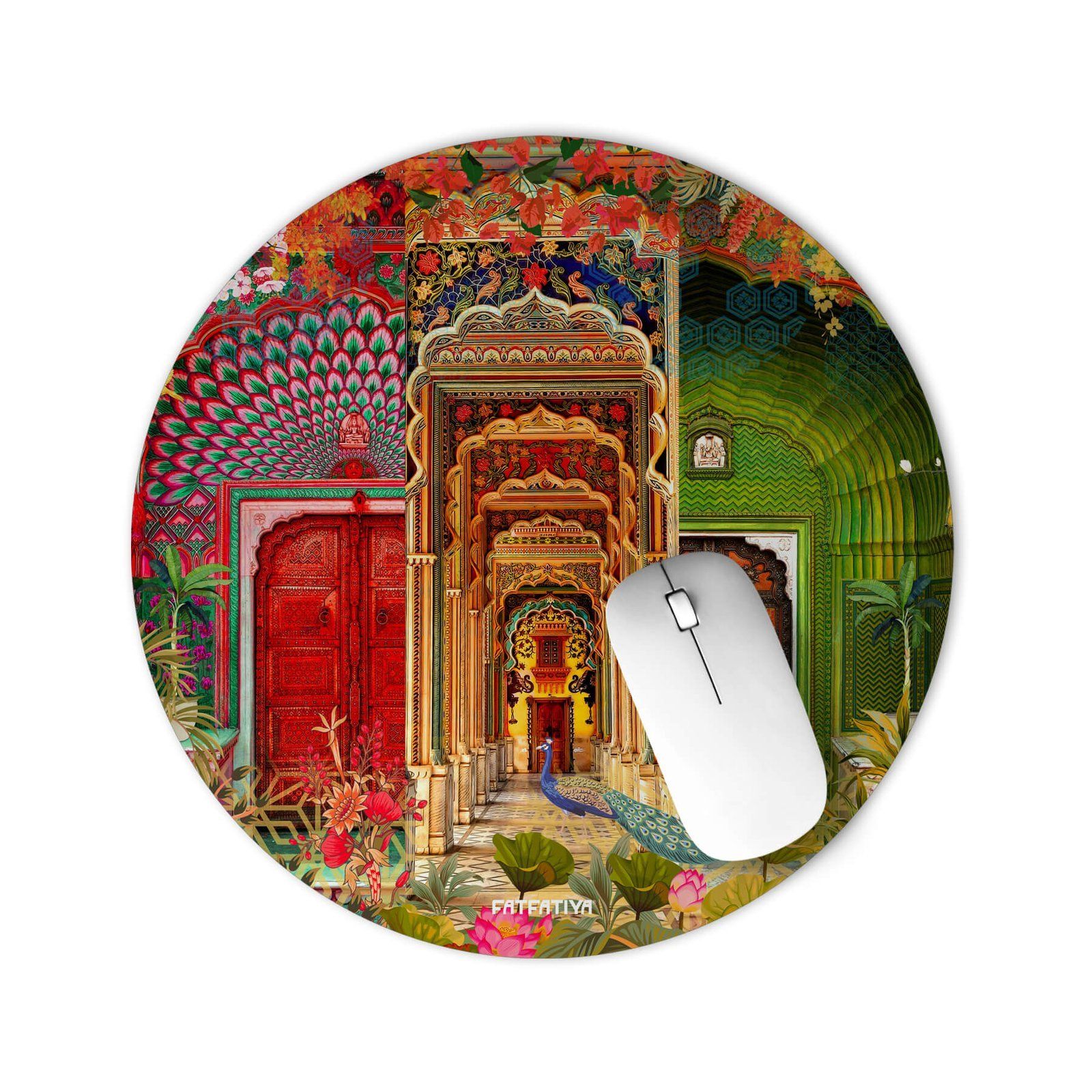 Colorful Gateways Desk Mat For Laptop